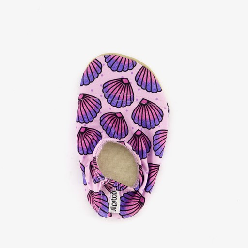 Kinder schoenen paars met schelpen