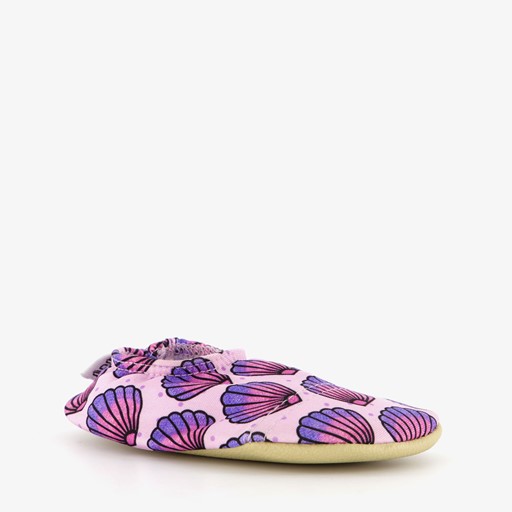 Kinder schoenen paars met schelpen