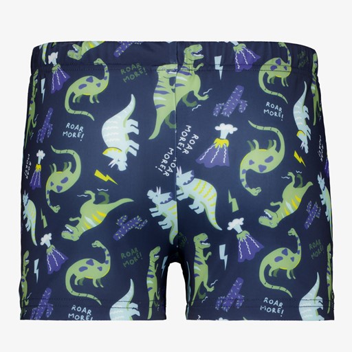 Jongens zwembroek blauw met dino