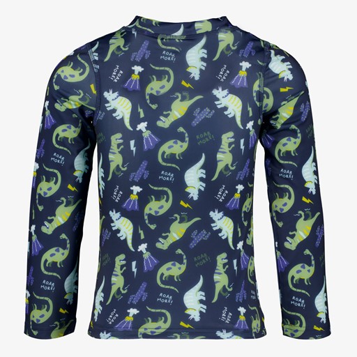 Kinder UV zwemshirt met lange mouwen blauw