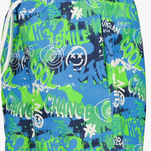 Jongens zwemshort met graffiti print