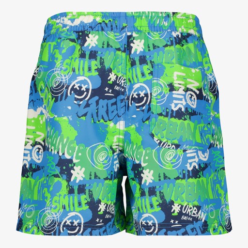 Jongens zwemshort met graffiti print