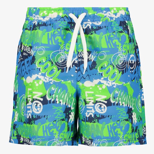Jongens zwemshort met graffiti print