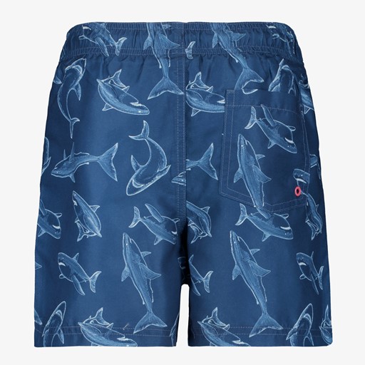 Jongens zwemshort met haaien blauw