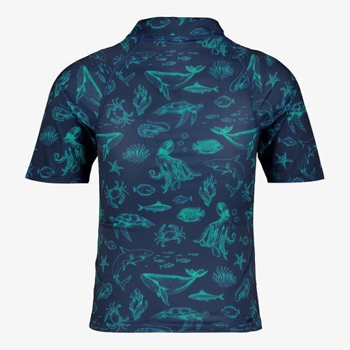 Kinder UV zwemshirt met zeedieren blauw