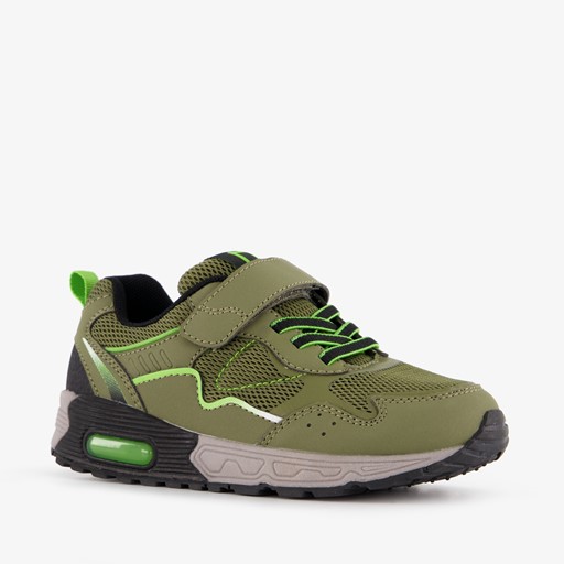 Jongens sneakers met airzool groen zwart