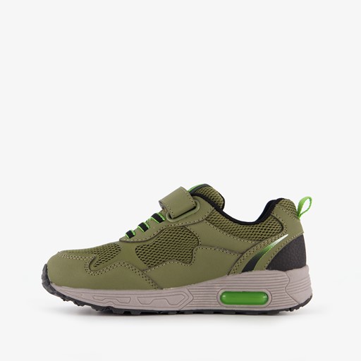 Jongens sneakers met airzool groen zwart