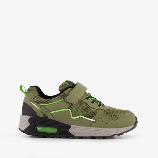 Jongens sneakers met airzool groen zwart