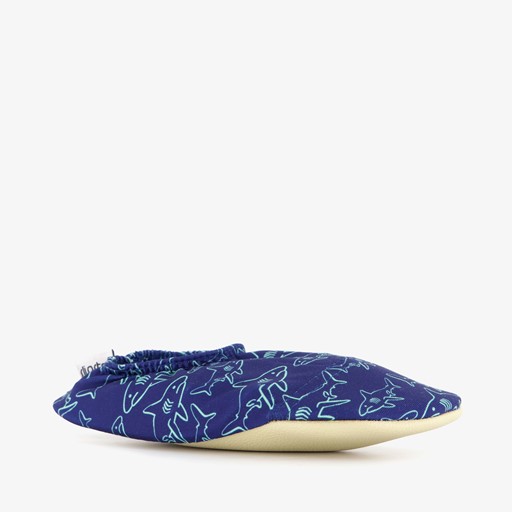 Kinder schoenen blauw met haaien