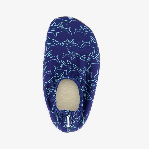 Kinder schoenen blauw met haaien