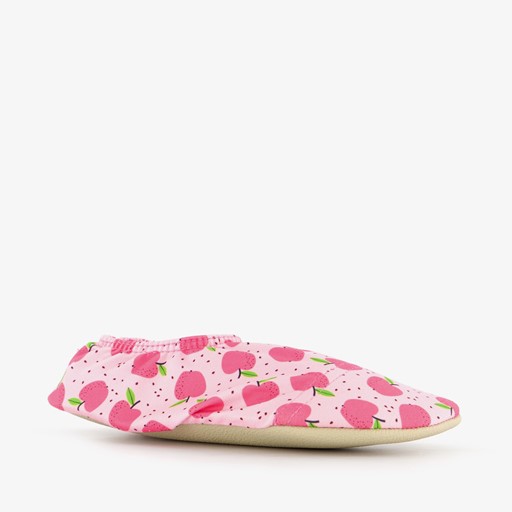 Kinder schoenen roze met appeltjes