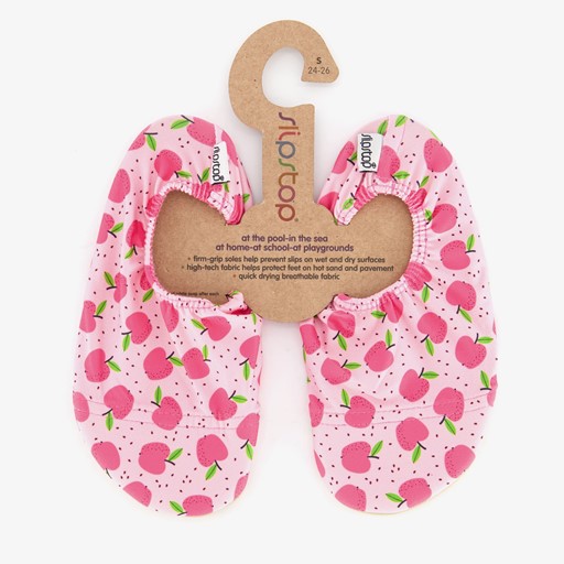 Kinder schoenen roze met appeltjes