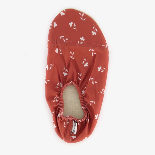 Kinder schoenen rood met bloemen