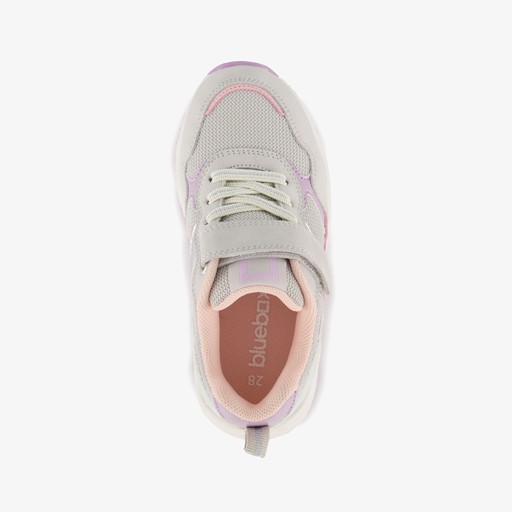 Meisjes sneakers grijs pastel