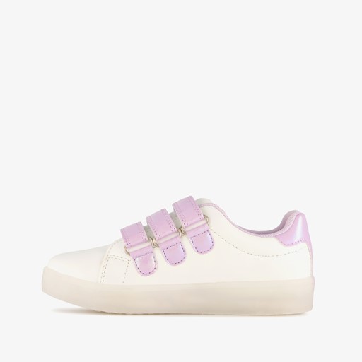 Meisjes sneakers met lichtjes wit roze