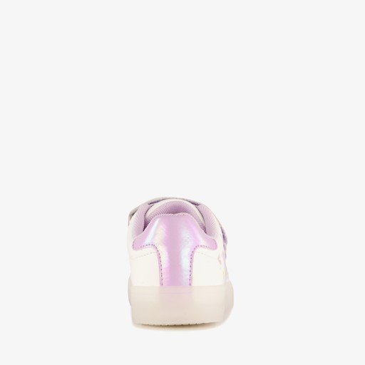 Meisjes sneakers met lichtjes wit roze