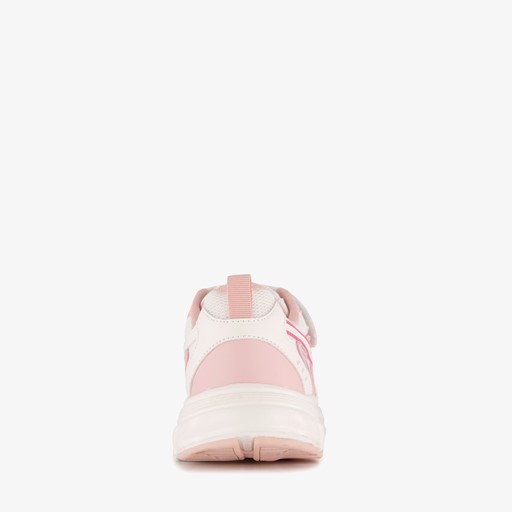 Meisjes dad sneakers wit roze