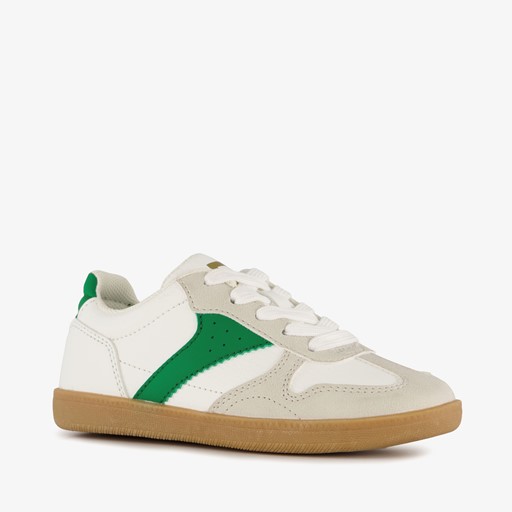 Jongens sneakers wit groen