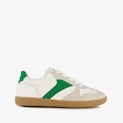 Jongens sneakers wit groen