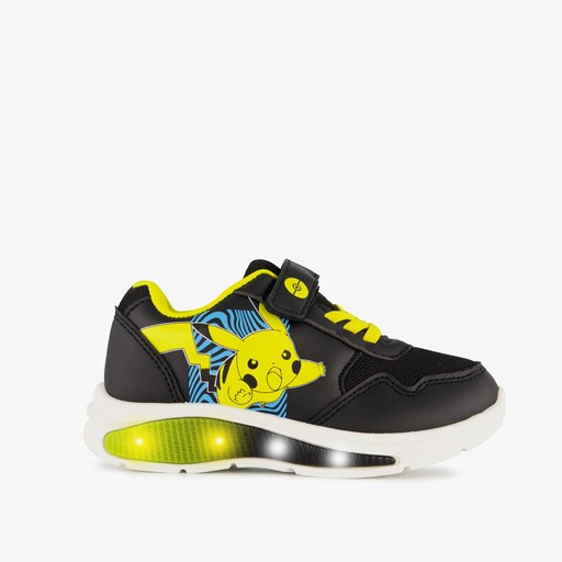 Jongens sneakers met lichtjes zwart geel