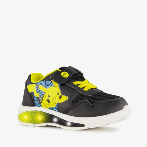 Jongens sneakers met lichtjes zwart geel