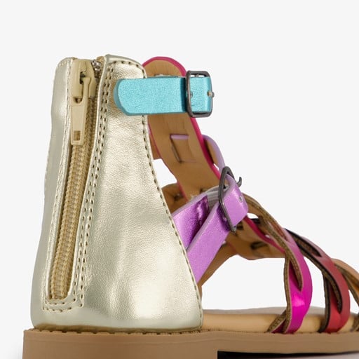 Meisjes sandalen roze paars