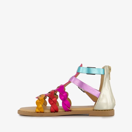 Meisjes sandalen roze paars