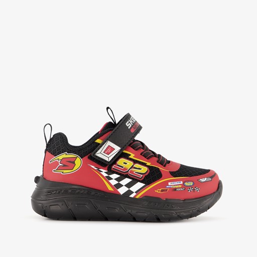 Skech Tracks jongens sneakers rood zwart