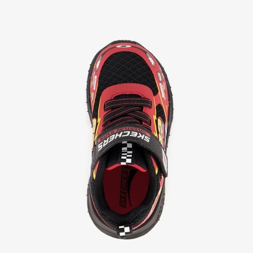 Skech Tracks jongens sneakers rood zwart