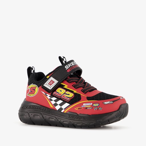 Skech Tracks jongens sneakers rood zwart