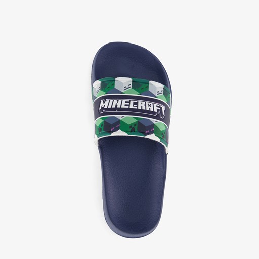 Kinder badslippers blauw groen