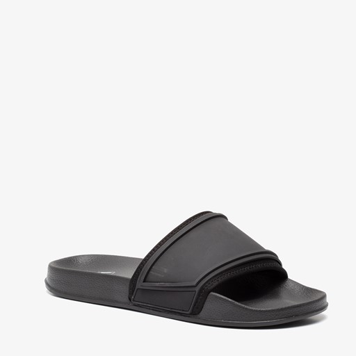 Heren badslippers zwart