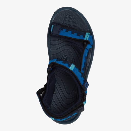 Jongens sandalen blauw zwart