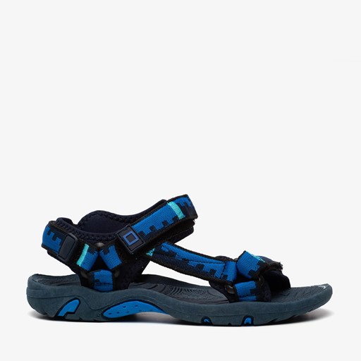 Jongens sandalen blauw zwart