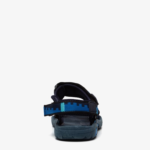 Jongens sandalen blauw zwart