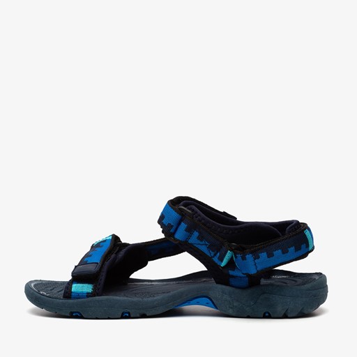 Jongens sandalen blauw zwart