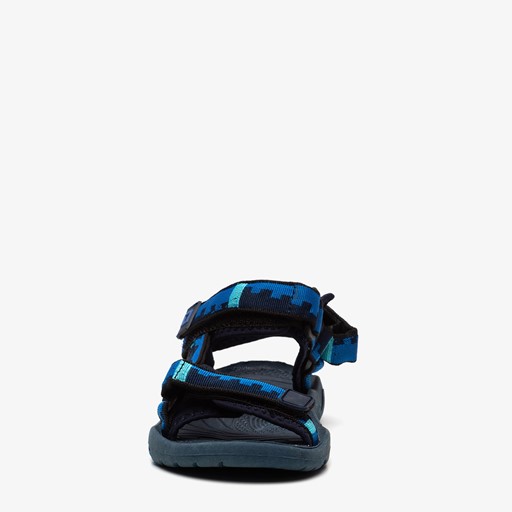 Jongens sandalen blauw zwart