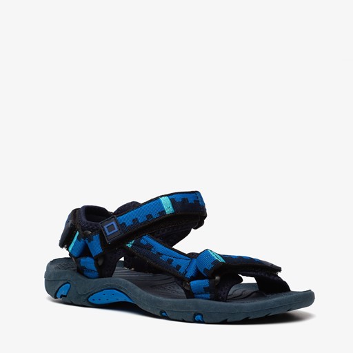 Jongens sandalen blauw zwart