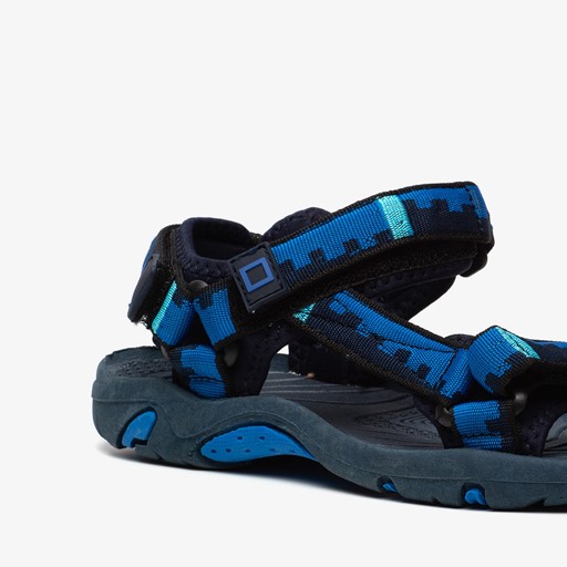 Jongens sandalen blauw zwart
