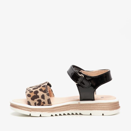 Meisjes sandalen met luipaardprint