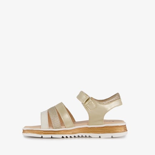 Meisjes sandalen met glitters goud