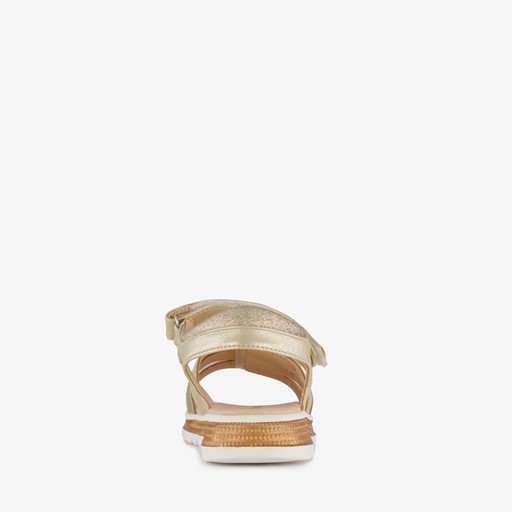 Meisjes sandalen met glitters goud