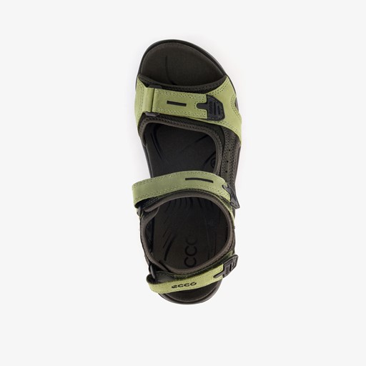 ECCO Off Road leren heren sandalen groen zwart