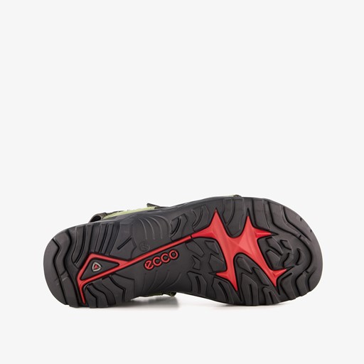 ECCO Off Road leren heren sandalen groen zwart