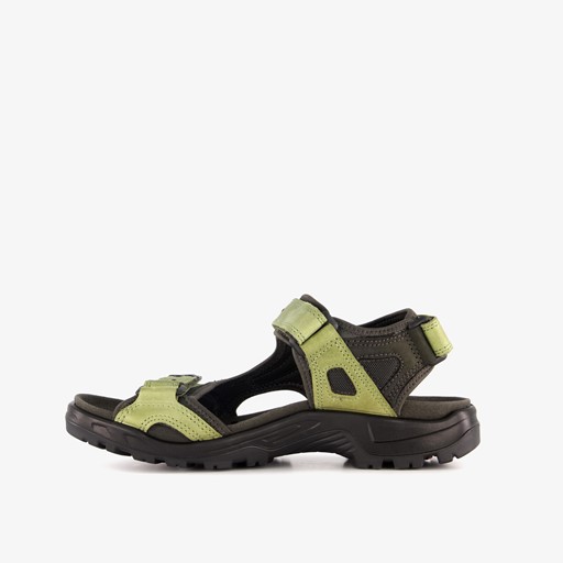 ECCO Off Road leren heren sandalen groen zwart