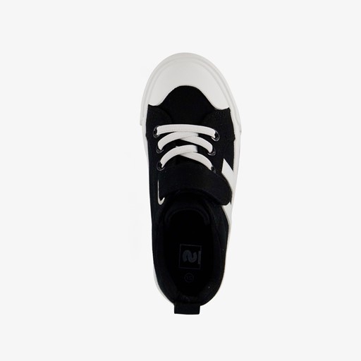 Canvas kinder sneakers zwart wit
