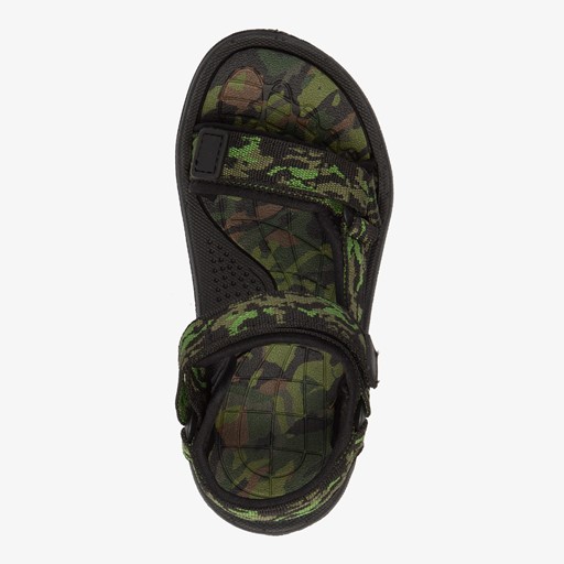 Jongens sandalen met camouflageprint