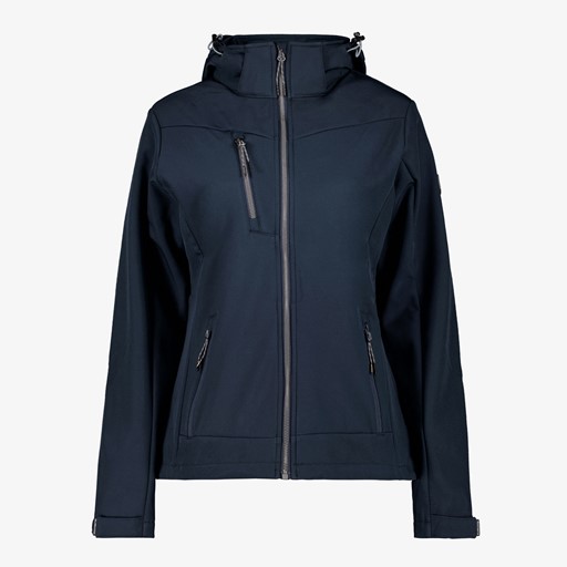 Dames softshell jas blauw
