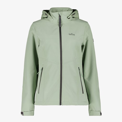 Dames softshell jas lichtgroen