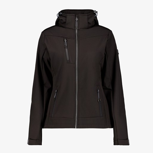 Dames softshell jas zwart